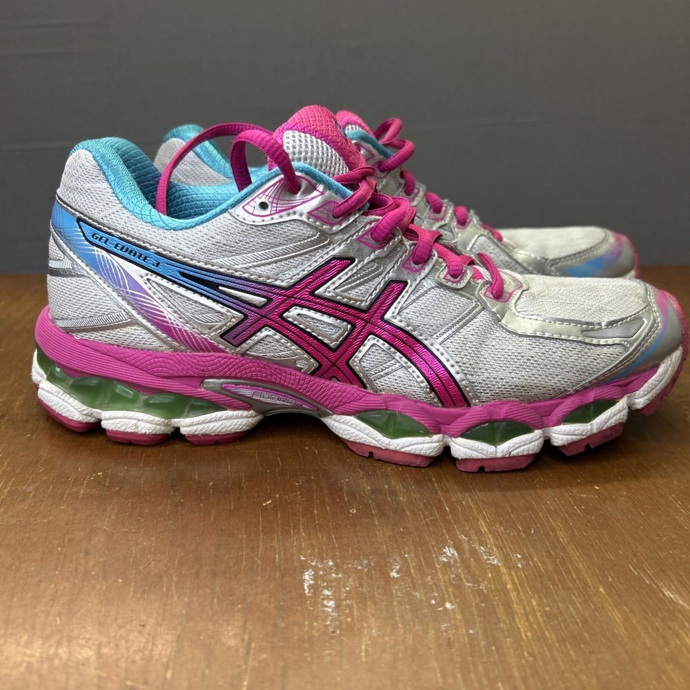 ASICS Gel Evate 3 Bubblegums Women's 7.5 T566N Running Shoe Trainer‎ RARE